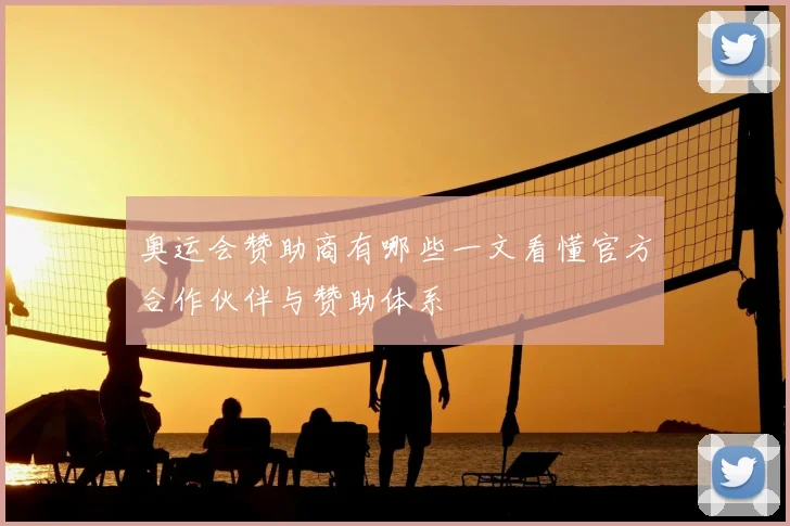 奥运会赞助商有哪些一文看懂官方合作伙伴与赞助体系
